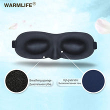 Load image into Gallery viewer, 3D Sleep Mask fast Sleeping Eye Mask Eyeshade Cover Shade Patch Women Men Portable Travel Blindfold
