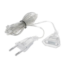 Load image into Gallery viewer, 3M 110V 220V EU US Plug Standard Power Extension Cord Transparent Extension Cable For LED Fairy Lights Holiday String Lights
