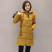 Load image into Gallery viewer, Fall Winter Women Thicken Cotton Padded Hooded Jacket Parka Coat M-XXXL
