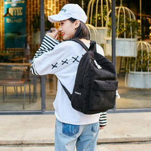 Load image into Gallery viewer, Women's Girl's Student Shoulder Corduroy Fashion Casual Backpack Bag Shoulder Bag
