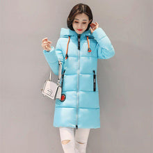 Load image into Gallery viewer, Fall Winter Women Thicken Cotton Padded Hooded Jacket Parka Coat M-XXXL

