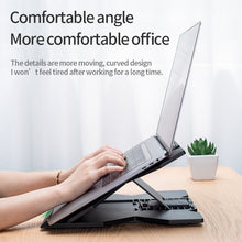 Load image into Gallery viewer, Ipad/Laptop Stand Portable Foldable computer Stand  With 360° Rotation 9 Speed Adjustment Foldable Notebook Radiator Rack for ALL Laptop
