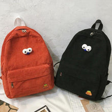 Load image into Gallery viewer, Large Capacity Cartoon Pendant Multi-Pocket Bookbag Women Backpack Travel Rucksack School Backpack
