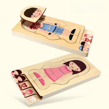 Load image into Gallery viewer, Multi-Layer Wooden Human Body Puzzles Structure Toys Children Early Learning Educational Body Cognition Baby Toys Puzzles
