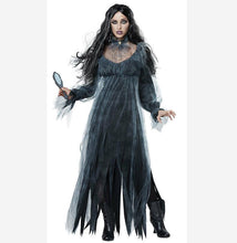Load image into Gallery viewer, Halloween Horror Ghost Bride Zombie Costume Game Suit Bar Stage Vampire Demon Costume

