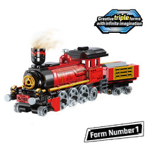 Load image into Gallery viewer, 3in1 High-Tech Creative City Train Building Blocks Motorcycle Road Roller Bricks DIY kid Transform Train Toys Children Gift
