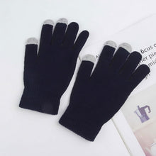 Load image into Gallery viewer, 3pcs/set Fashion Knitted Hat Men Women's Winter 2021 Hats With Scarves And Touch Screen Gloves Thick Warm Beanie Hat Men Caps
