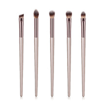 Load image into Gallery viewer, 4/10pcs Champagne makeup brushes set for cosmetic foundation powder blush eyeshadow kabuki blending make up brush beauty tool
