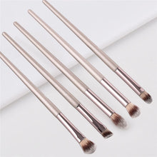 Load image into Gallery viewer, 4/10pcs Champagne makeup brushes set for cosmetic foundation powder blush eyeshadow kabuki blending make up brush beauty tool
