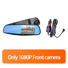 Load image into Gallery viewer, 24H HD 1080P Dash Camera Dual Lens Video Recorder 1080PCycle Dashcam Mirror Driving Recorder  4.3In Dash Cam Car DVR
