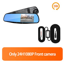Load image into Gallery viewer, 4.3In Dash Cam Car DVR 24H HD 1080P Dash Camera Dual Lens Video Recorder 1080PCycle Dashcam Mirror Driving Recorder
