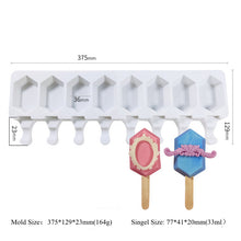 Load image into Gallery viewer, 4/8 Cell Magnum Silicone Mold Silicone Ice Cream Mold Popsicle Molds DIY Ice Cream Mould Ice Pop Maker Mould Ice Tray
