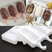 Load image into Gallery viewer, 4/8 Cell Magnum Silicone Mold Silicone Ice Cream Mold Popsicle Molds DIY Ice Cream Mould Ice Pop Maker Mould Ice Tray
