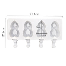 Load image into Gallery viewer, 4/8 Cell Magnum Silicone Mold Silicone Ice Cream Mold Popsicle Molds DIY Ice Cream Mould Ice Pop Maker Mould Ice Tray
