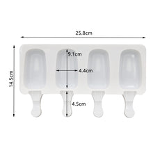 Load image into Gallery viewer, 4/8 Cell Magnum Silicone Mold Silicone Ice Cream Mold Popsicle Molds DIY Ice Cream Mould Ice Pop Maker Mould Ice Tray

