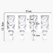 Load image into Gallery viewer, 4/8 Cell Magnum Silicone Mold Silicone Ice Cream Mold Popsicle Molds DIY Ice Cream Mould Ice Pop Maker Mould Ice Tray
