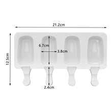 Load image into Gallery viewer, 4/8 Cell Magnum Silicone Mold Silicone Ice Cream Mold Popsicle Molds DIY Ice Cream Mould Ice Pop Maker Mould Ice Tray
