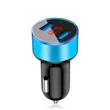 Load image into Gallery viewer, 4.8A 5V Car Chargers 2 Ports Fast Charging For Samsung Huawei iphone 11 8 Plus Universal Aluminum Dual USB Car-charger Adapter
