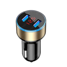 Load image into Gallery viewer, 4.8A 5V Car Chargers 2 Ports Fast Charging For Samsung Huawei iphone 11 8 Plus Universal Aluminum Dual USB Car-charger Adapter
