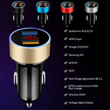 Load image into Gallery viewer, 4.8A LED Display USB Phone Charger Car-Charger for Xiaomi Samsung For iPhone 12 11 Pro 7 8 Plus Mobile Phone Adapter Car Charger

