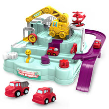 Load image into Gallery viewer, 4 Cars Rail Car Train Track Toys for Kids Boys Girls Xmas Gifts Racing Cars Mechanical Adventure Brain Table Game
