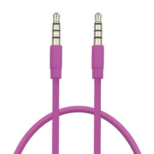 Load image into Gallery viewer, 4 Pole Aux Cable 3.5mm Male to Male Jack Audio Cable Nickel Plated Plug Stereo Audio Cord for Headphone Speaker MP3/4 CD Player
