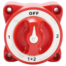 Load image into Gallery viewer, 4 Position 32V 350 Amp E-Series Waterproof Ignition Protected Marine Boat Dual Battery Isolator Switches
