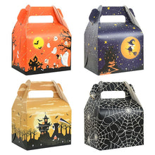 Load image into Gallery viewer, 4Pcs Halloween Candy Gift Box Cookie Snack Cake Packaging Boxes Bag Halloween Party Decoration Supplies Trick or Treat Kids Gift
