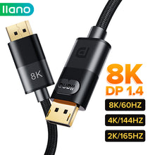 Load image into Gallery viewer, Cable DisplayPort High Speed Cable DP male to DP male cable for PC Laptop Video TV Computer Switch PS5 PS4 Pro Gaming monitor Audio
