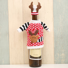 Load image into Gallery viewer, Christmas Elk Wine Bottle Cover Christmas Champagne Wine Bottle Bag Christmas Table Wine Bottle Decoration Supplies
