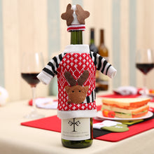 Load image into Gallery viewer, Christmas Elk Wine Bottle Cover Christmas Champagne Wine Bottle Bag Christmas Table Wine Bottle Decoration Supplies
