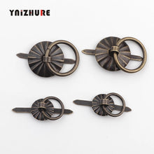 Load image into Gallery viewer, Doorknob 40Pcs Antique Sun Drawer Cabinet Desk Door Pull Handle Knob Furniture Hardware,Ring Pin Handle,Bronze Tone
