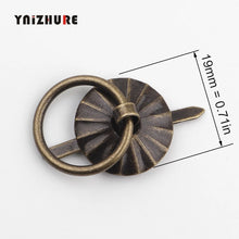 Load image into Gallery viewer, Doorknob 40Pcs Antique Sun Drawer Cabinet Desk Door Pull Handle Knob Furniture Hardware,Ring Pin Handle,Bronze Tone
