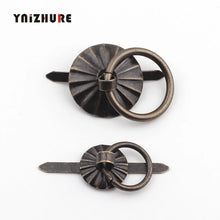 Load image into Gallery viewer, Doorknob 40Pcs Antique Sun Drawer Cabinet Desk Door Pull Handle Knob Furniture Hardware,Ring Pin Handle,Bronze Tone
