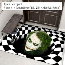 Load image into Gallery viewer, Halloween Decoration Sewer Manhole Cover Clown Carpet Halloween Absorbent Mat Skeleton Bathroom Door Mat Christmas Decoration
