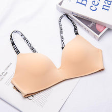 Load image into Gallery viewer, 75-85 A/B Cup Women Wireless Bras Seamless Letter Straps Bra Sexy Lingerie Adjustable Push Up Bralette
