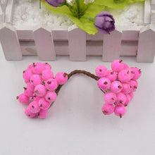 Load image into Gallery viewer, 40pcs Mini Artificial Flower Fruit Foam Berry Christmas Decoration Bouquet For Wedding Home Decor DIY Scrapbooking Bacca Wreath
