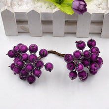 Load image into Gallery viewer, 40pcs Mini Artificial Flower Fruit Foam Berry Christmas Decoration Bouquet For Wedding Home Decor DIY Scrapbooking Bacca Wreath
