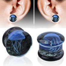 Load image into Gallery viewer, Glass Earhole Enlarging Tools Ear Studs Luminous Jellyfish Auricle Popular Jewelry EBay Glass Ornament

