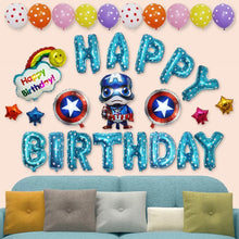 Load image into Gallery viewer, Christmas Birthday Letter Aluminum Balloon Package Cartoon Children's Holiday Party Decoration Balloon
