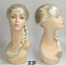 Load image into Gallery viewer, Aisha Three-Piece Frozen Elsa Aisha Children's Big Braid Wig
