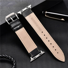 Load image into Gallery viewer, Calfskin Genuine Leather Watchband 38mm 40mm 41mm for iwatch 7 2 3 4 5 6 Soft Replace Wrist Strap 42mm 44mm 45mm for Apple Watch
