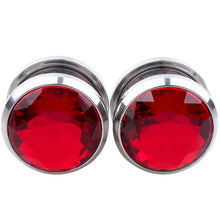 Load image into Gallery viewer, New Stainless Steel Gem Pulley Ear Stud Piercing Jewelry
