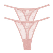 Load image into Gallery viewer, 2PCS/Set Sexy Mesh G-String Women's Panties Transparent Underwear Women Seamless Female Underpants Intimates Lingerie S-XL
