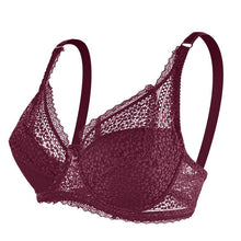 Load image into Gallery viewer, Queenral Underwear Adjustment Thin Section Big Breasts Gathering Ladies Large Size Lace Underwire Bra
