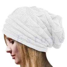 Load image into Gallery viewer, Pleated Flanging Sleeve Cap Women's Autumn and Winter Skiing Woolen Cap Outdoor Knitted Hat
