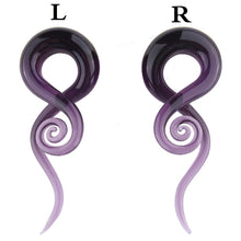 Load image into Gallery viewer, Glass Auricle Glass Snail Ear Extender Ear Studs Piercing Jewelry
