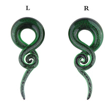 Load image into Gallery viewer, Glass Auricle Glass Snail Ear Extender Ear Studs Piercing Jewelry

