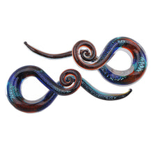 Load image into Gallery viewer, Glass Auricle Glass Snail Ear Extender Ear Studs Piercing Jewelry
