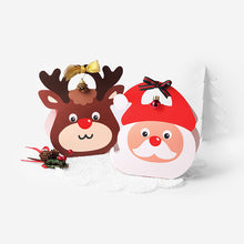 Load image into Gallery viewer, 10PCs Cute Portable Candy Box Christmas Packing Box Elk Candy Creative Packaging Cartoon Gift Box Christmas Box
